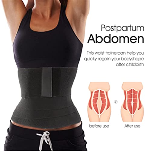 Entrenador de cintura para mujer, vendaje para mujer, cinturón de cintura para adelgazar el cuerpo, faja deportiva posparto, cinturón de pelvis para control de abdomen para mujer (color : 5 m)