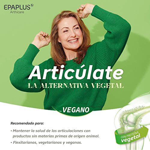 EpaPlus Articulaciones Vegetal Con Aminoácidos Del Colágeno + Proteína Vegetal. Vegano. Disolución Instant - 30 Días, color Blanco Piña, 250 g