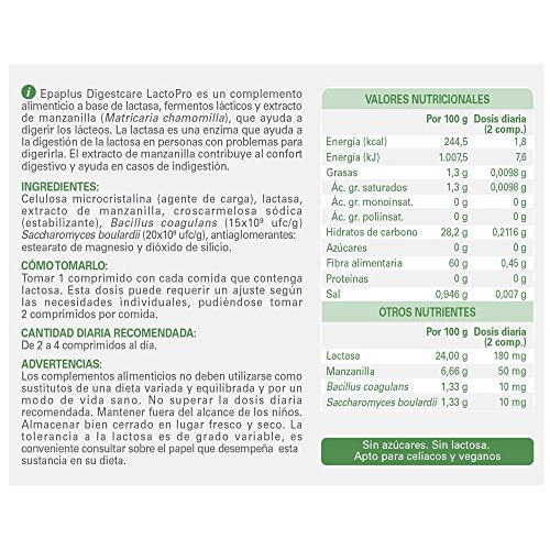 Epaplus Complemento Alimenticio Que Ayuda A Metabolizar La Lactosa 30 unidades 30 g