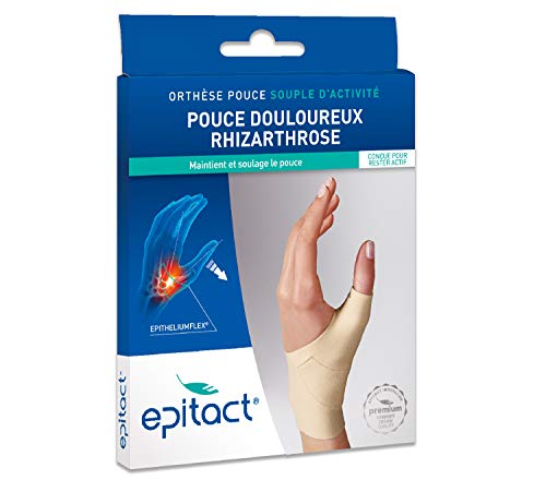 Epitact Ortesis Proprioceptiva Flexible Pulgar Doloroso Mano Derecha - Tamaño : Tamaño M