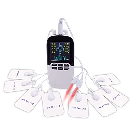 Espalda - EMS Masajeador, Cuello, Hombros, Piernas, Tens EMS Para El Alivio Del Dolor, Masajeador Electrodos, Para Aliviar El Dolor Muscular Y El Fortalecimiento Muscular, Masaje EMS TENS