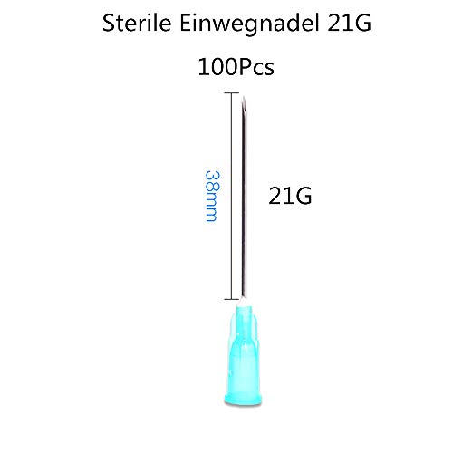 estériles desechables 100Pcs (21G-38mm)