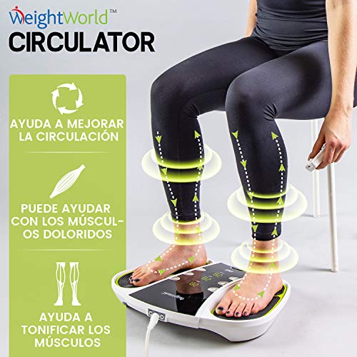 Estimulador Circulatorio Eléctrico - Mejora Circulación Piernas, Masajeador Impulsos Eléctricos, Alivia El Dolor, Electroestimulador Muscular Piernas y Cuerpo, Control Remoto 99 niveles intensidad