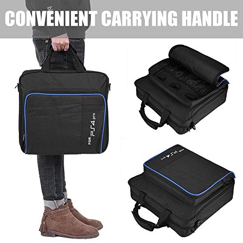 Estuche portátil para PS4 Pro, Bolsa de Viaje portátil para el Sistema de Juego PS4 Pro Bolsa de Hombro con Correa de Hombro Ajustable para Almacenamiento PS4