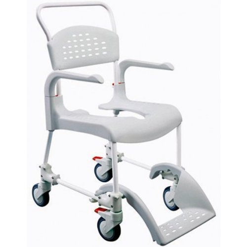 Etac Clean - Silla con ruedas para ducha y aseo (55 cm), color gris