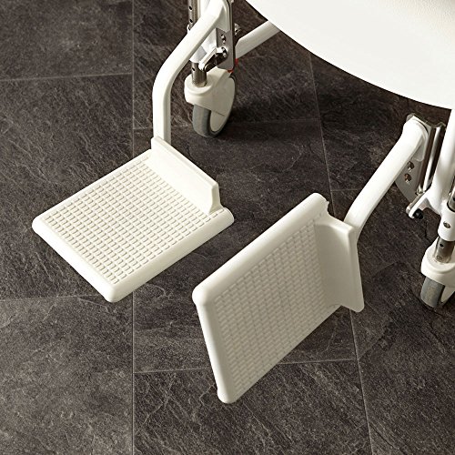 Etac CLEAN - Silla de ducha y inodoro (altura regulable, 47,5 - 60 cm), color blanco