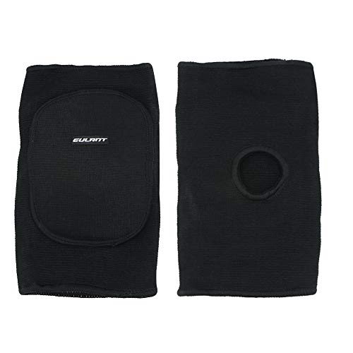 EULANT Almohadillas Protectora para Rodilla de Niños, Niñas Crashproof Algodón Rodillera, Rodilleras Infantil para Baile Ciclismo Correr Fútbol Volleyball Patinaje Esquí, Negro, S