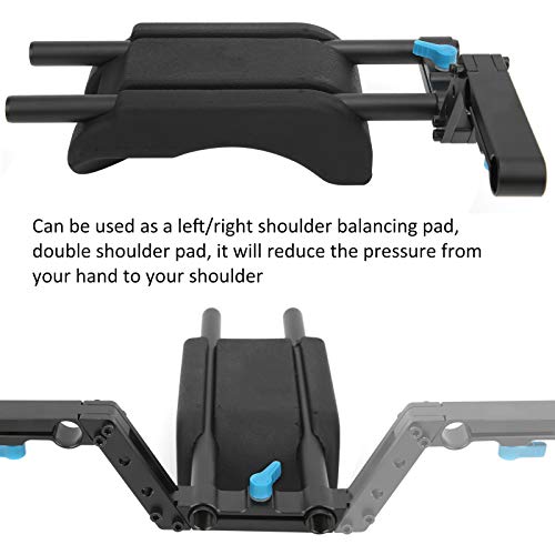 Eulbevoli Almohadilla para El Hombro De La Cámara De Video, Estable para Aliviar La Presión Almohadilla para El Hombro De La Cámara con Soporte De Abrazadera Desplazado En Forma De Z para Aliviar La