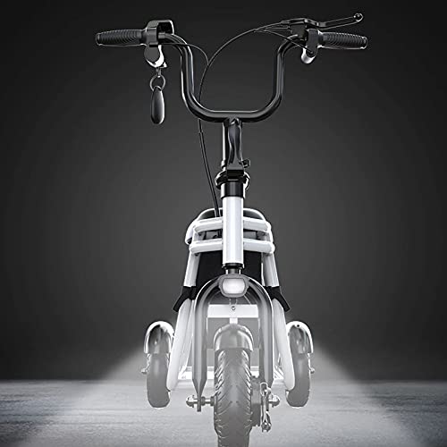 EWYI Scooter De Movilidad Plegable para Adultos, Ligero De 3 Ruedas Sillas De Ruedas Eléctricas Móviles, 350W, Triciclo Eléctrico para Adultos Mayores Discapacitados Viaj 45km