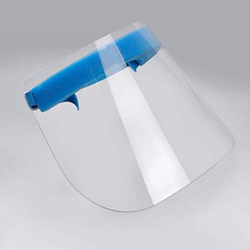 Exceart 2 Piezas de Careta de Seguridad Transparente de Cara Completa de Seguridad Transpirable Visera Protectora Cubierta Facial Anti-Escupir para Cocina (Transparente)