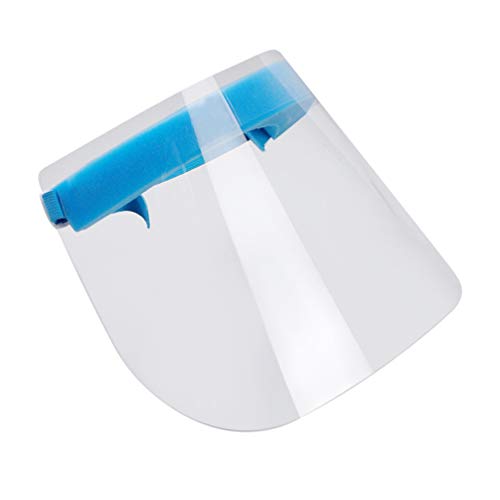 Exceart 2 Piezas de Careta de Seguridad Transparente de Cara Completa de Seguridad Transpirable Visera Protectora Cubierta Facial Anti-Escupir para Cocina (Transparente)