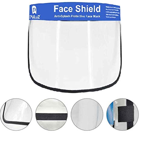 EXCEART 2 Piezas de Protector Facial de Seguridad Protector Transparente para Proteger Los Ojos Y La Cara de Película Protectora de Plástico para Adultos (Pu465 con Palabras en Inglés con Logotipo)