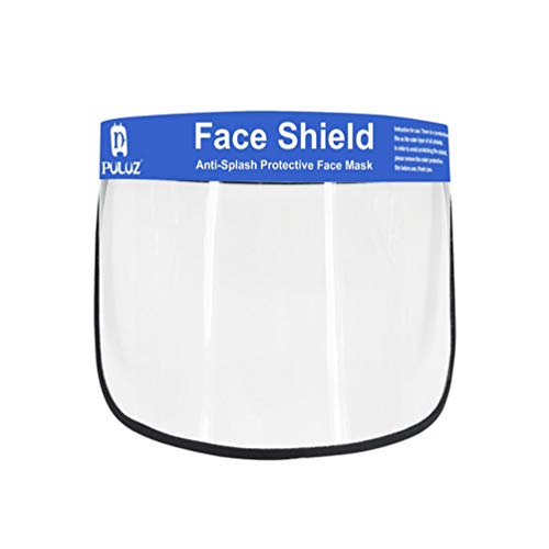 EXCEART 2 Piezas de Protector Facial de Seguridad Protector Transparente para Proteger Los Ojos Y La Cara de Película Protectora de Plástico para Adultos (Pu465 con Palabras en Inglés con Logotipo)