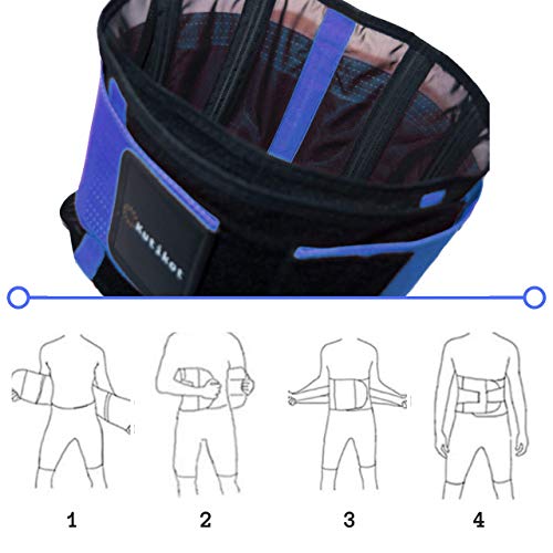 Faja Lumbar para dolor de Espalda con Tejido Transpirable - Ligera casi Invisible - Doble Ajuste - Cinturón de Corrector de Postura Terapéutico - Certificado CE