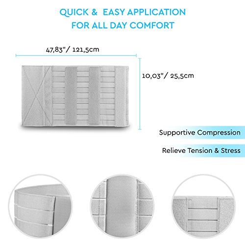 Faja Soles Compresión Abdominal | Apoyo Postquirúrgico y Postparto | Ajustable con Envoltura Abdominal y Apoyo a la Estabilidad Muscular y esquelética | Unisex | Un tamaño para Todos