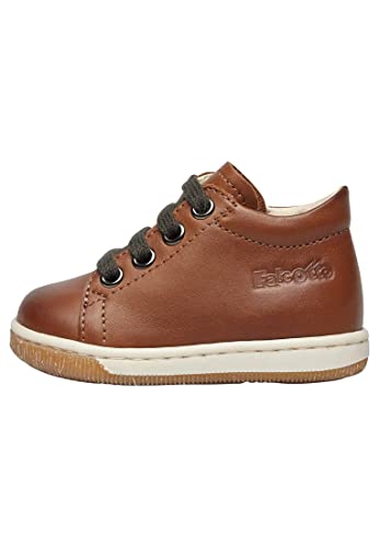 Falcotto Jay Zip-Zapato con Cordones y Cremallera Marrón 21