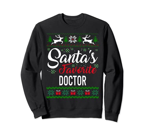 Familia de fuentes Santas Favorite Doctor Christmas Feo Sudadera