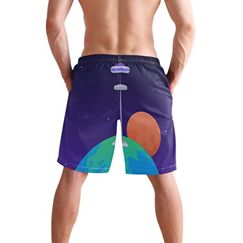 Fantazio pantalones cortos de surf para playa con cordón, ascensor espacial 1 S