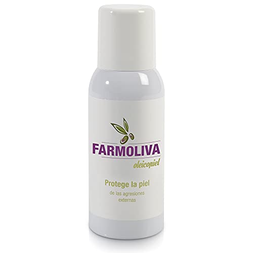 Farmoliva Oleicopiel - Spray Regenerador de la Piel 60 ml - Crema Hidratante Líquida en Aerosol - Elaborado con Aceite de Oliva Premium - Repara las Úlceras por Presión, Vasculares o Neuropáticas