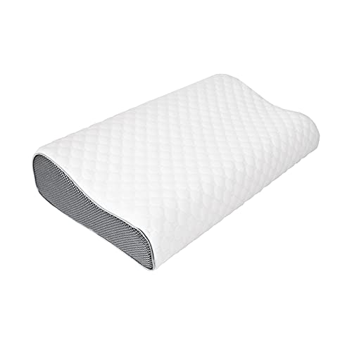 Feagar Almohada Cervical para Dormir -Almohada Viscoelástica para Cuello, Almohadas Arca para Apoyo Cervical para Personas Que Duermen de Lado y de Espaldas (Grande)