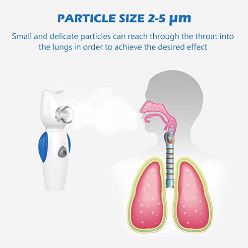 FEELLIFE Nebulizador Portatil Inhalador, Inhaladores para Niños y Adultos, nebulizador de malla silencioso de tamaño bolsillo, Recargable, con función musical