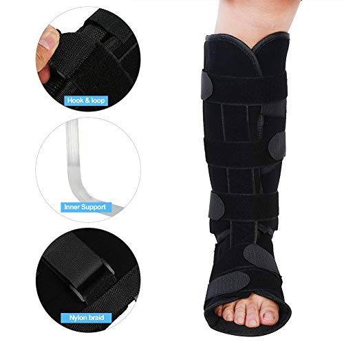 Férula de Pierna Tobillo Pantorrilla de Compresión,Tobillera Esguince Pantorrilla Fascitis Plantar Apoyo para Alivio del Dolor de Tendinitis Aquiles,Hinchazón de Muscular para hombres y mujeres (L)