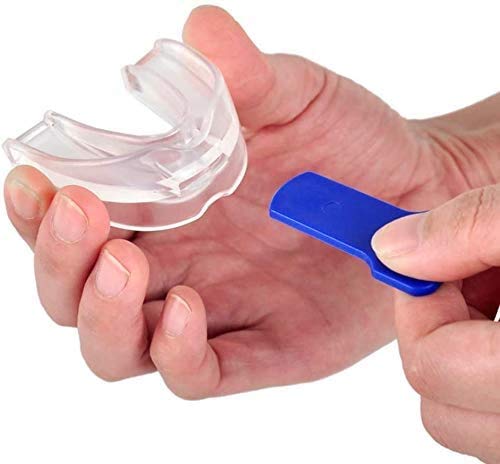 Férula Dental Placa de Descarga Nocturna Protector Bucal, Mouth Guard Stop Teeth Grinding Anti Snoring para dormir anti Bruxismo Rechinar los dientes e los Trastornos del ATM