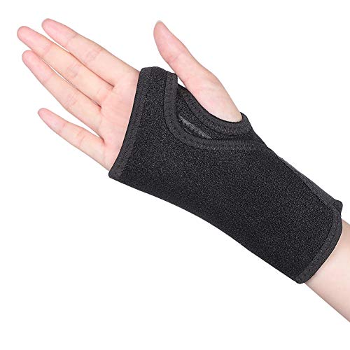 Férula Muñequera Nocturna, Ferula Mano Derecha, Soporte del túnel carpiano con Férula extraíble, Ajustable Transpirable Ferula Tunel Carpiano, Alivio del Dolor de Tendinitis y Lesiones Deportivas