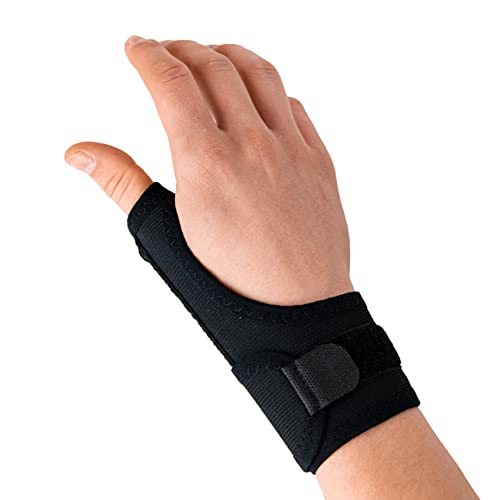 Férula, órtesis y Espica elástica para Pulgar – Reduce el Dolor de Esguinces y Distensiones de Pulgar y Tendinitis - Talla única (Talla única, Gauche)