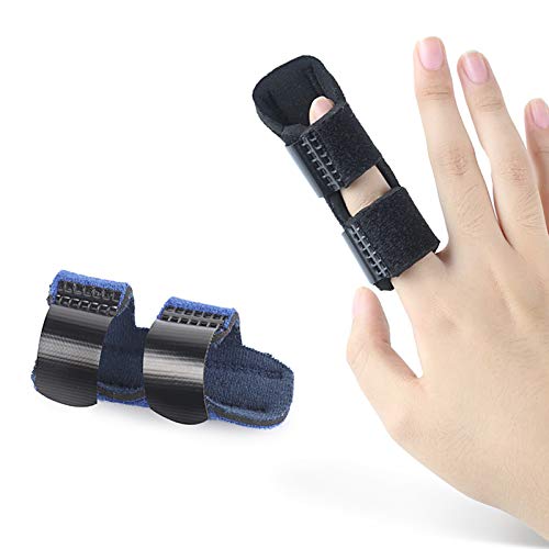 Férula para Dedo Ortesis De Dedo Férula Ajustable para Dedo Férula Pulgar Inmovilización De Nudillos Férula De Apoyo De Dedo para El Dolor De La Artritis, Lesiones Deportivas (Azul )