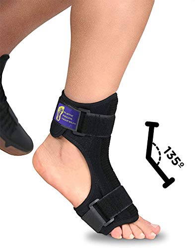 Férula plantar - Férula dorsal nocturna para Fascitis plantar - Tobillera, Soporte ortopédico de estiramiento del pie ergonómico con barra flexible - Tendinitis de Aquiles, espolones, dolor de talón