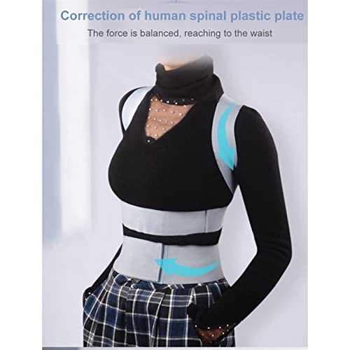 FETTR Ortesis de Pecho Invisible con cinturón de Soporte Lumbar, Refuerzo para la Espalda, Soporte para la Columna Vertebral, corsé de Cintura Transpirable para Hombres y Mujeres (tamaño: pequeño)