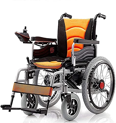 FGVDJ Silla de Ruedas eléctrica Antideslizante Pendiente Plegable Silla de Ruedas eléctrica portátil discapacitados Scooter de Cuatro Ruedas para Ancianos