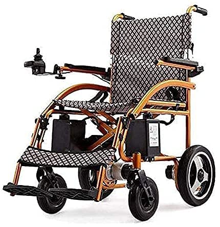 FGVDJ Silla de Ruedas eléctrica, Plegable y reclinable, Scooter automático, vehículo portátil para discapacitados, Silla de Ruedas eléctrica, vehículo para Personas Mayores