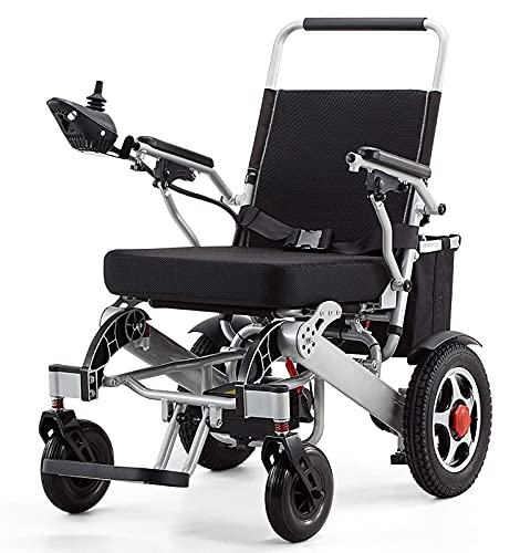 FGVDJ Silla de Ruedas eléctrica portátil y Liviana, Silla de Ruedas eléctrica compacta, Silla de Ruedas motorizada de Viaje para Todo Terreno, Silla de Ruedas eléctrica de viaj