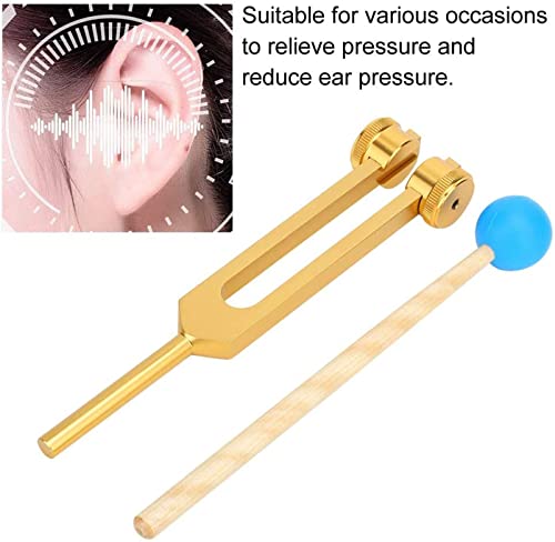 Fhdisfnsk Diapasón, Diapasón Médico De Aluminio 136.1HZ con Instrumentos De Martillo De Mazo Juego De Herramientas De Terapia De Sonido De Vibración De Afinación, para Relajar El Alivio del Dolor