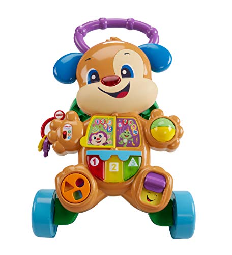 Fisher-Price Ríe y Aprende - Andador Perrito Primeros Pasos, Correpasillos Bebé +6 meses (Mattel FRC85), Embalaje estándar