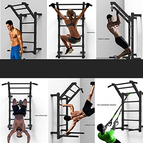 Fitness y ejercicio Musculación Pull-up Bar Pull-ups Costilla Fuerza Muscular Marco de Entrenamiento de rehabilitación de la Pared del hogar de Barras for Colgar en Paralelo Subiendo a la Cima