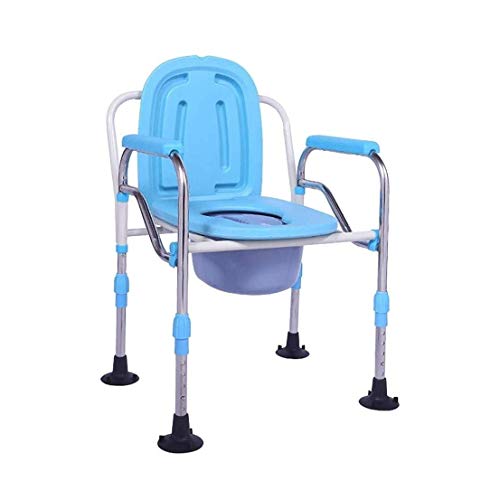 F.L.S Taburetes Y Asientos De Ducha Y Baño Silla con Orinal - Asientos de Inodoro elevados - Médico Paciente Posición elevada de heces - Silla de baño WC Ancianos (Color : A)