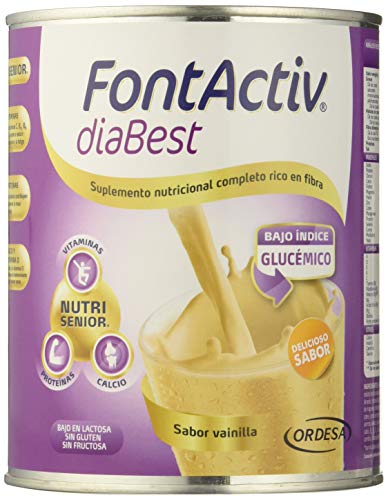 Fontactiv Diabest sabor Vainilla - 400 gr - Suplemento Nutricional para adultos y mayores diabéticos.