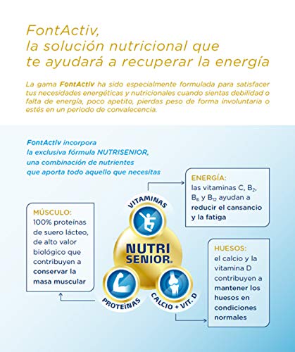 Fontactiv Forte Neutro - 10 Sobres de 30gr Suplemento Nutricional para adultos y mayores - 1 a 4 sobres al día.