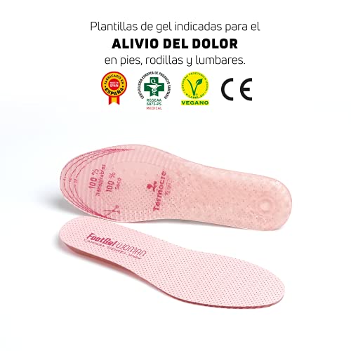 Footgel - Plantilla Mujer extra cómoda de uso diario (Aloe Vera, 39-42)