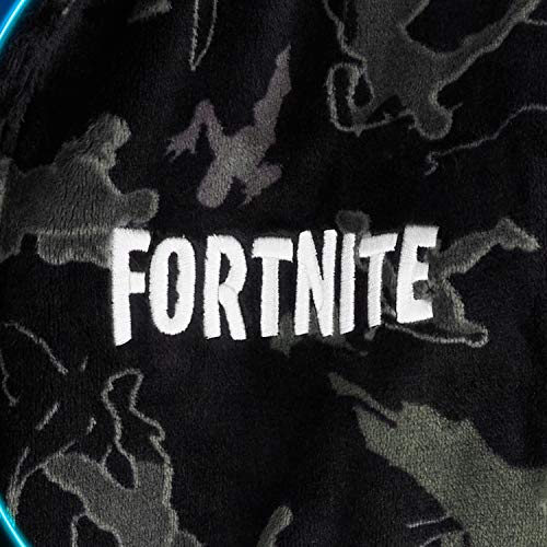 Fortnite Bata Forro Polar Niño, Albornoz Niño con Capucha y Cinturon, Batas de Casa Suaves, Regalos Para Niños y Adolescentes Edad 7-14 Años (Camuflaje, 7-8 Años, 7_years)