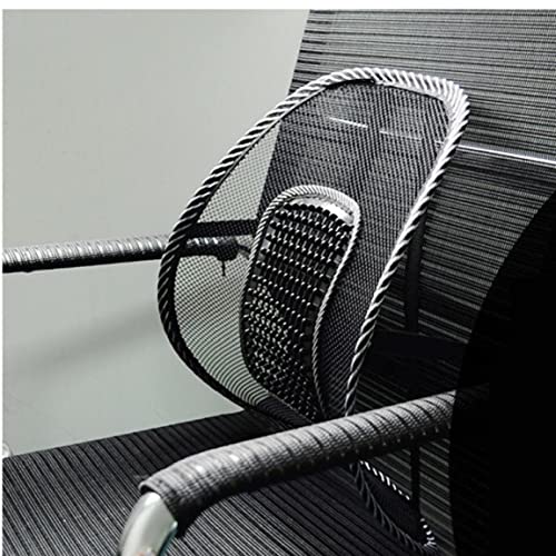 Froiny Massh Back Cojín Lumbar Masaje Lumbar Ventilate Soporte con Correa Elástica para Silla Oficina Asiento Automóvil