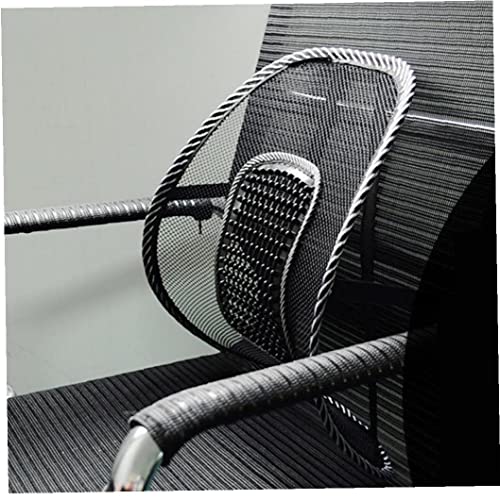 Froiny Silla Acogida Masaje Lumbar Malla Lumbar Atrás Soporte Ventilación Lumbar con Correa Elástica para Oficina Asiento Automóvil