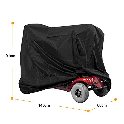 Funda para Moto, Cubierta Antipolvo Transpirable y Impermeable para Scooter, 140 x 66 x 91 cm