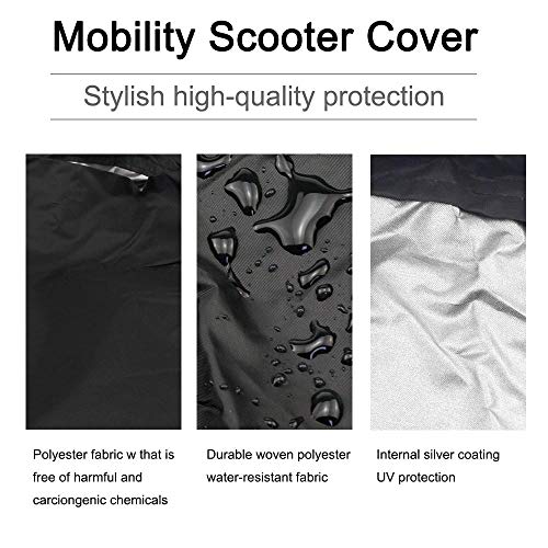 Funda para Moto, Cubierta Antipolvo Transpirable y Impermeable para Scooter, 140 x 66 x 91 cm