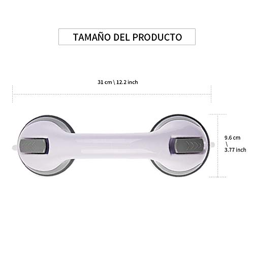 Fuutuu Apoyabrazos del Cuarto de Baño Barras de Sujeción Portátil Apoyo Asidero con Ventosa para Niños y Ancianos 2 PCS