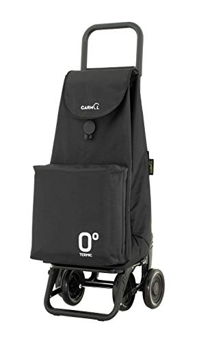 Garmol Carro Compra, Negro, 66L