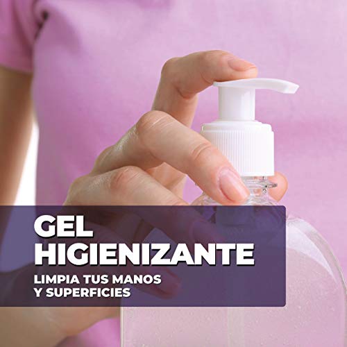 Gel Hidroalcohólico 500 ml 70% alcohol con dosificador [3 Unidades] Fabricado en España